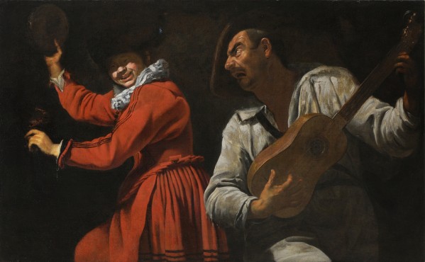 The two musicians by Gaspare Traversi